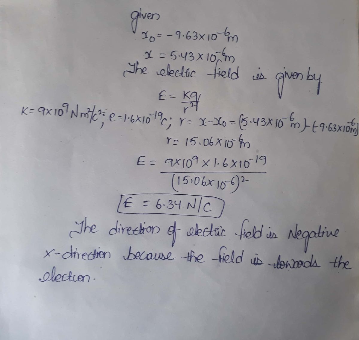 Physics homework question answer, step 1, image 1